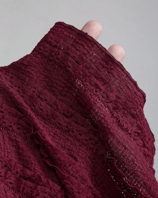 Burgundy Ruched Top