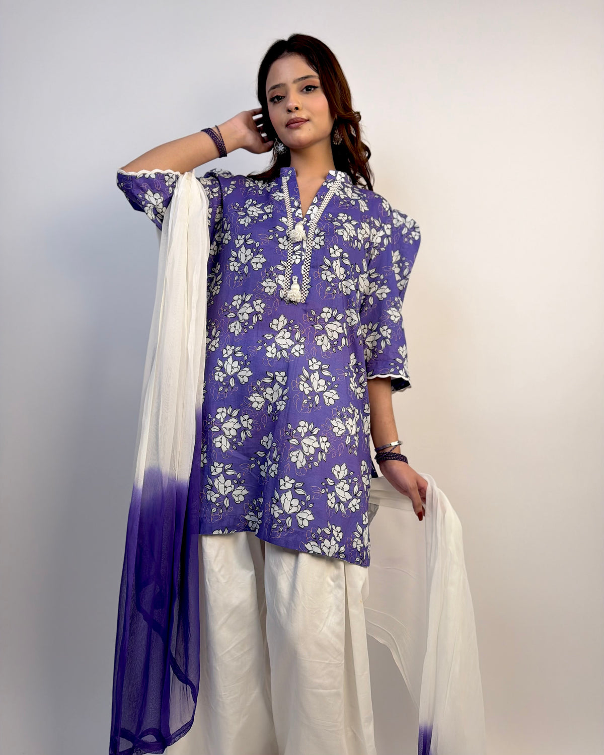 3 PIECE PRINTED SUIT