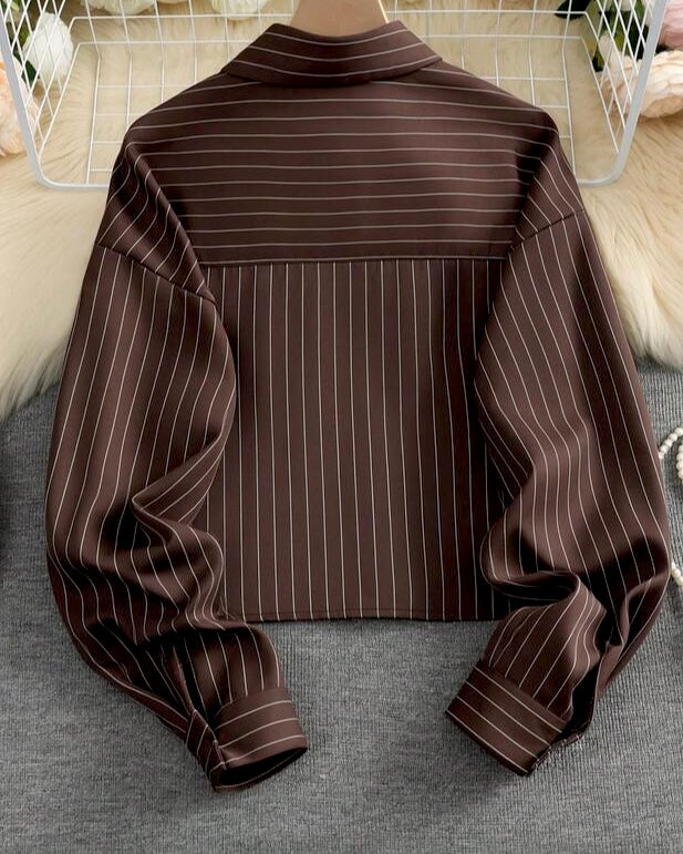 Brown Button-Down Shirt