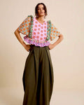Floral Printed Ruffle Peplum Top