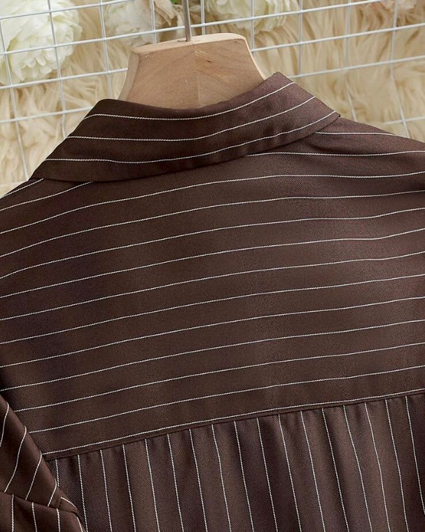 Brown Button-Down Shirt