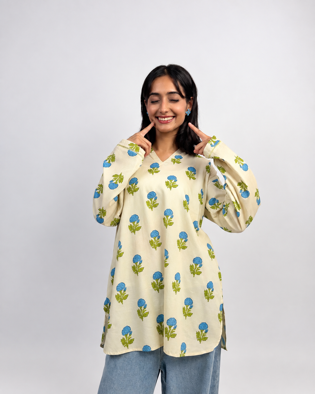 1 PIECE PRINTED KURTI