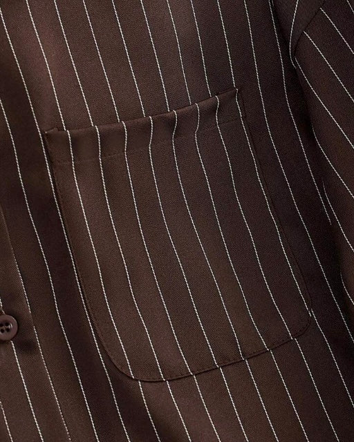 Brown Button-Down Shirt