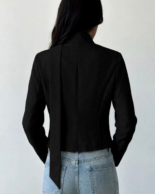BLACK LACE BLAZER