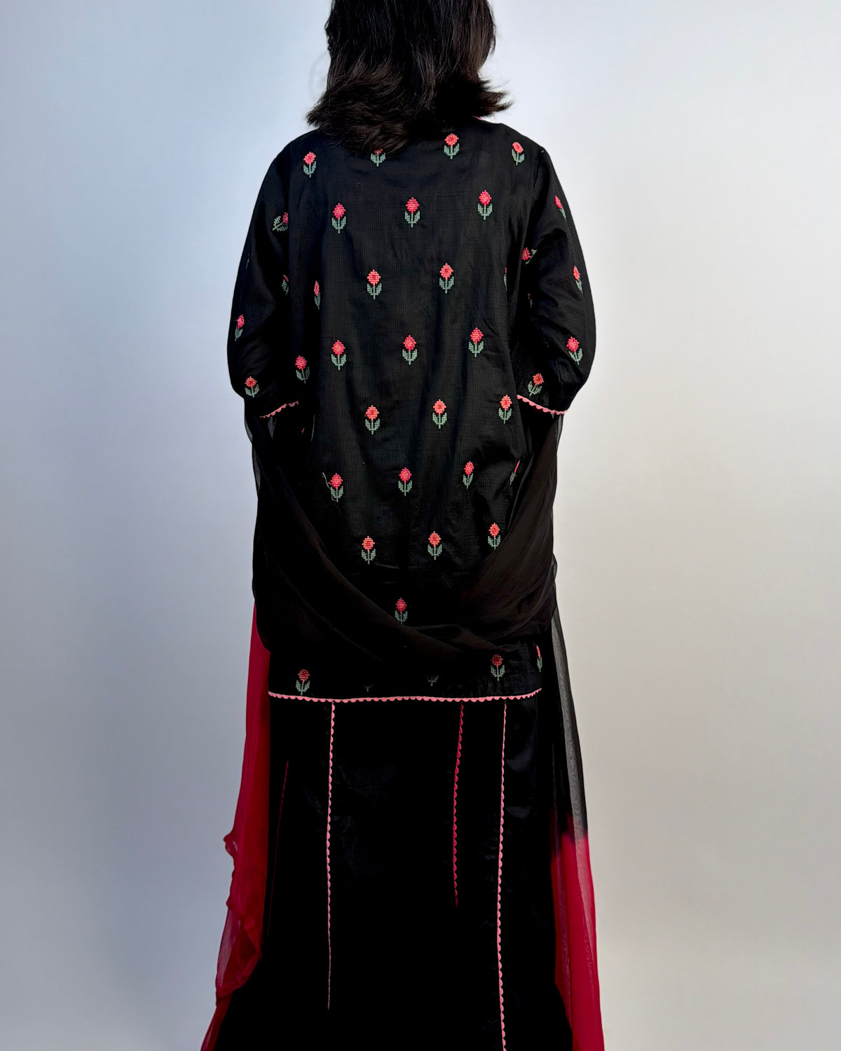 3 PIECE EMBROIDERED SUIT