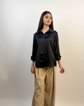 BLACK BUTTON-DOWN SHIRT