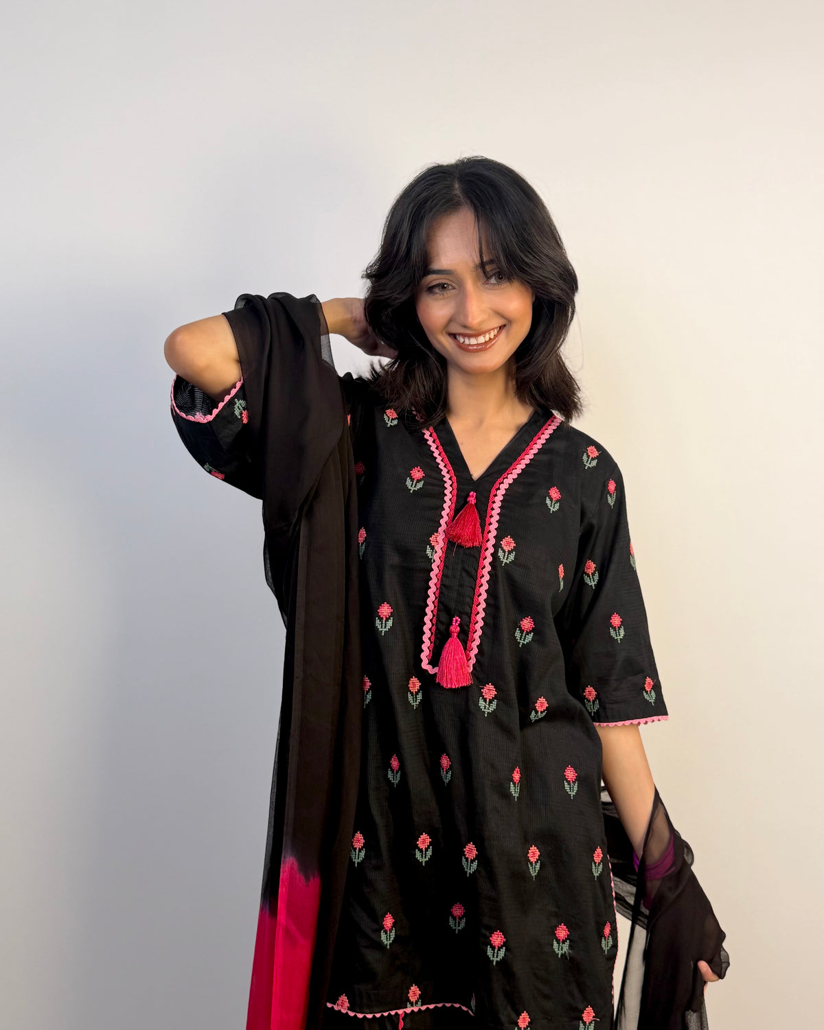 3 PIECE EMBROIDERED SUIT