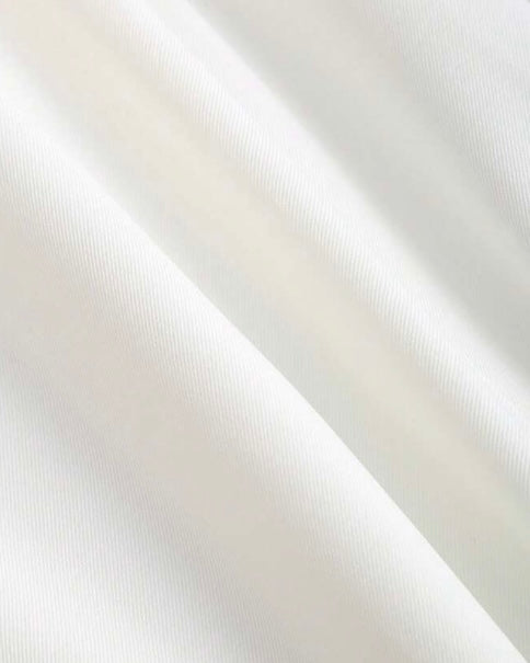 White High-Waist Wide-Leg Trousers