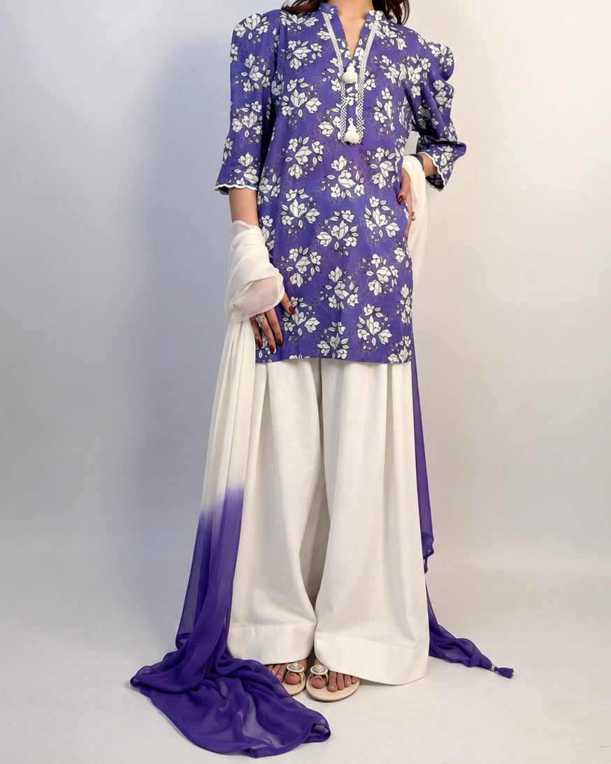 3 PIECE PRINTED SUIT