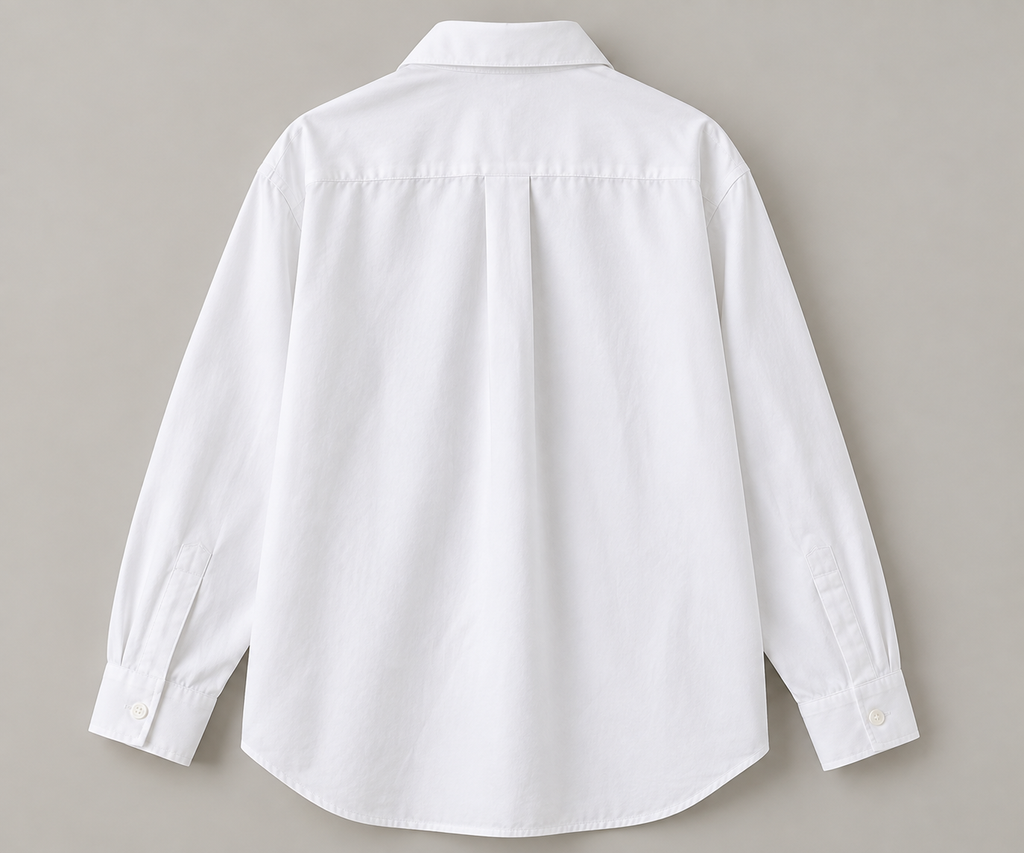 WHITE BUTTON-DOWN SHIRT