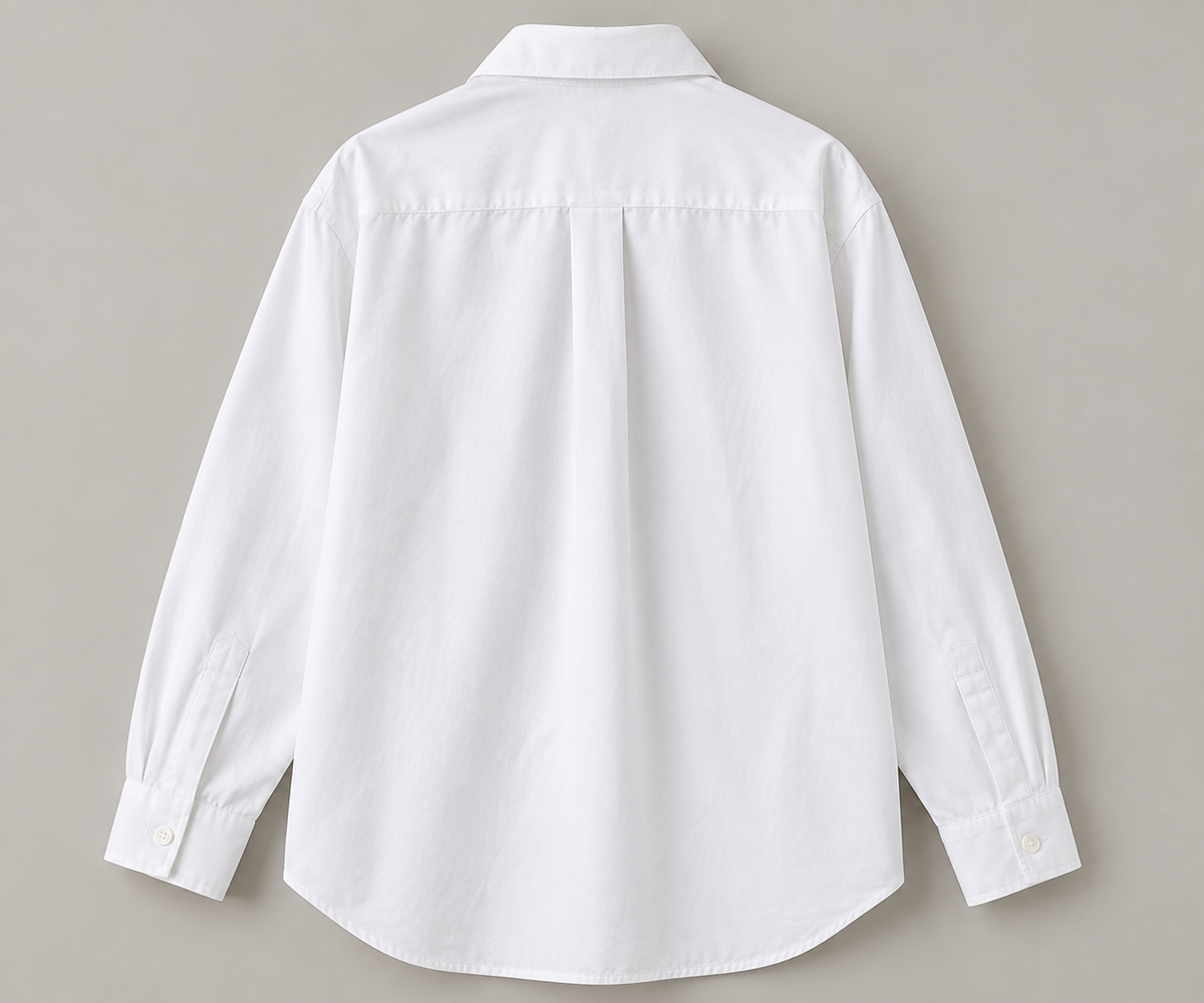 WHITE BUTTON-DOWN SHIRT